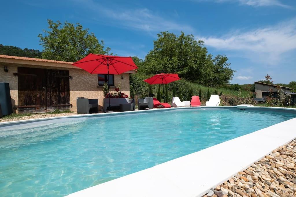 הוילה Saint-Vincent-de-Cosse Combe Jolie Clim, Piscine & Jacuzzi מראה חיצוני תמונה