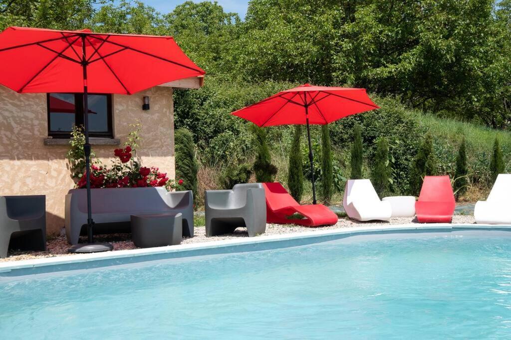 הוילה Saint-Vincent-de-Cosse Combe Jolie Clim, Piscine & Jacuzzi מראה חיצוני תמונה